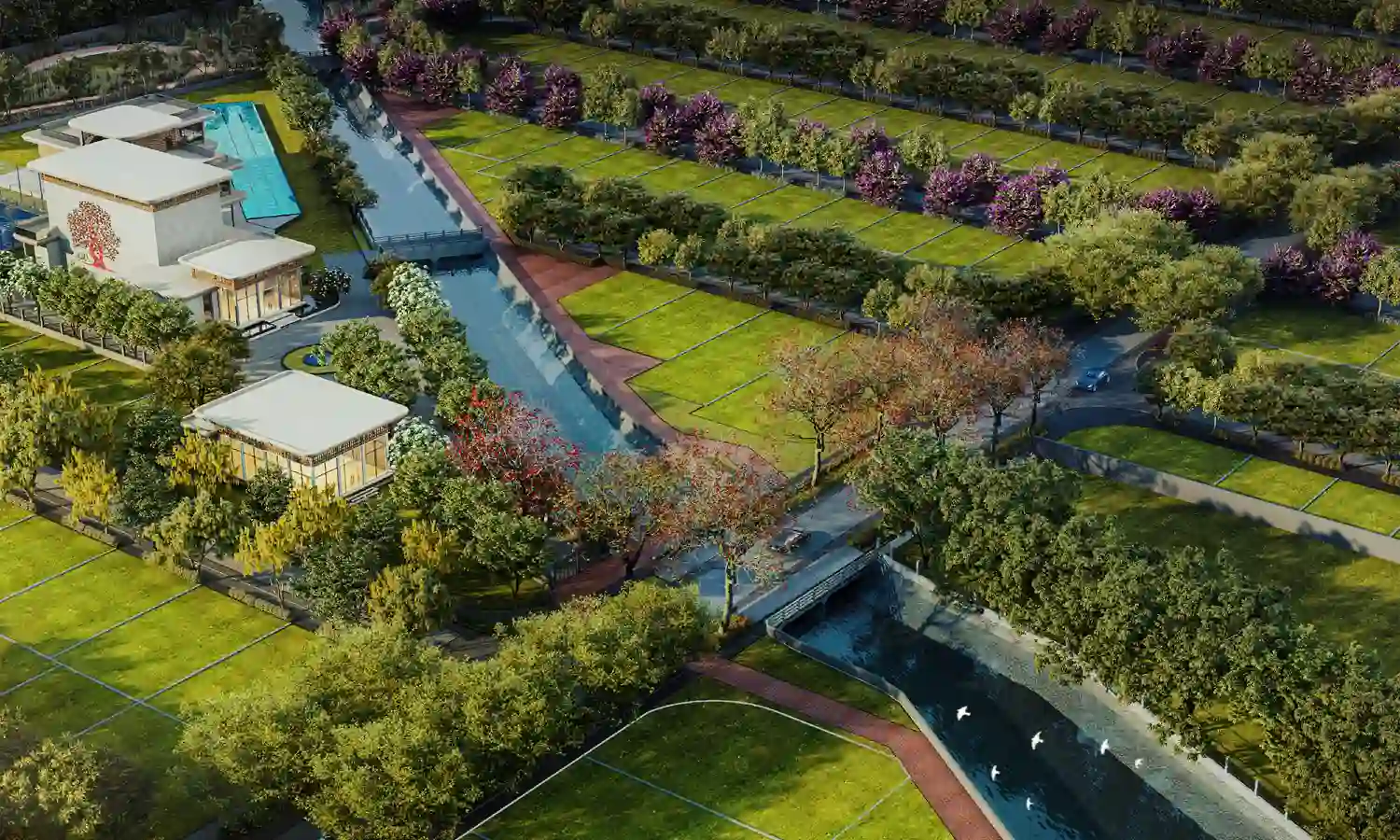 Godrej Forest Estate clubhouse and plotted township